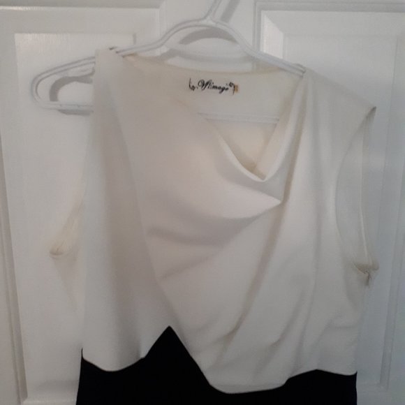 VfEmage Classy White & Black Dress - Picture 2 of 9